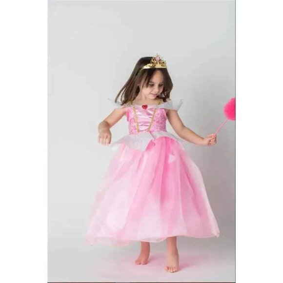 Creative Education - Deluxe Disney Sleeping Aurora Dress Size 5-6 - Picture 2 of 5